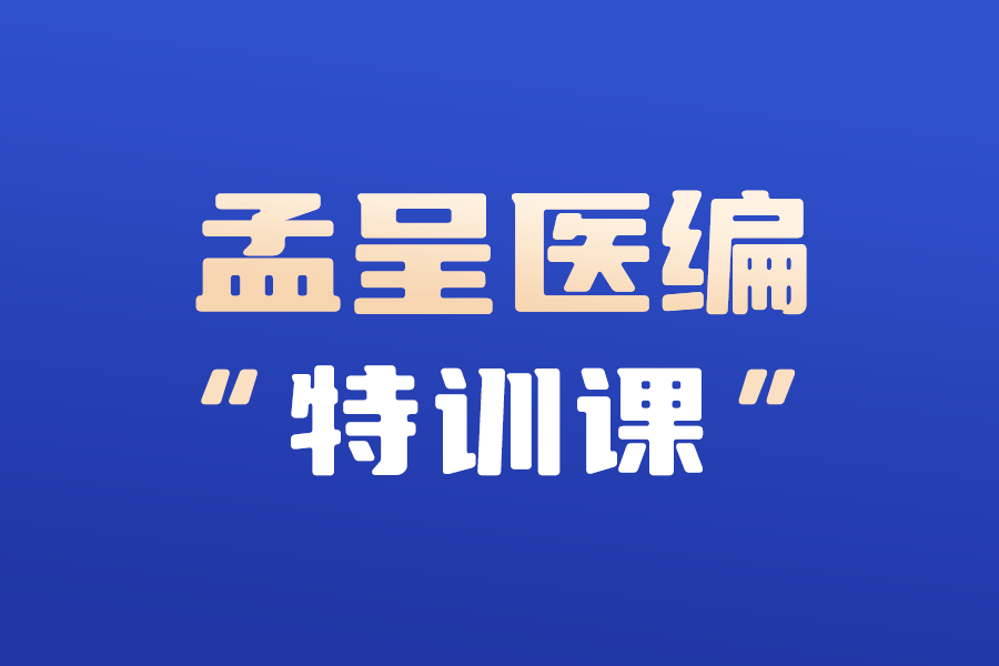 孟呈医编特训课