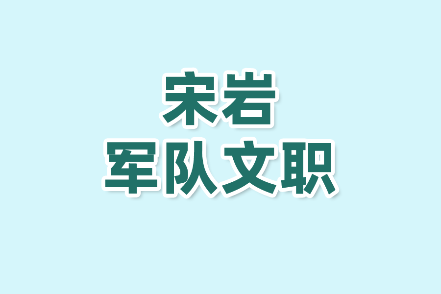 宋岩军队文职
